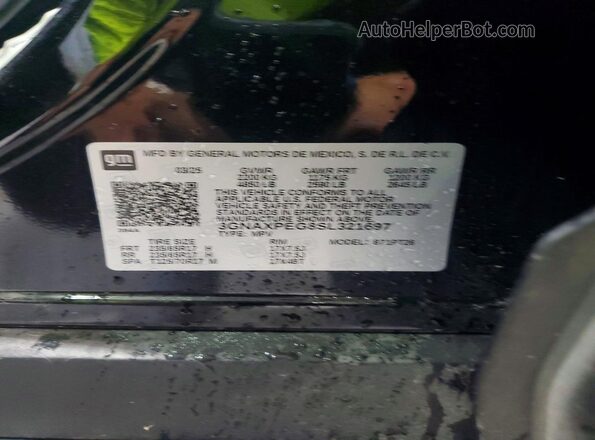 3GNAXPEG8SL321697 2025 CHEVROLET EQUINOX Black VIN կոդի պիտակի տեսք