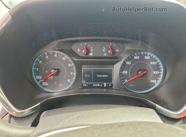 3GNAXSEV2JS541908 2018 CHEVROLET EQUINOX Gray Սարքավորումների վահանակի տեսք