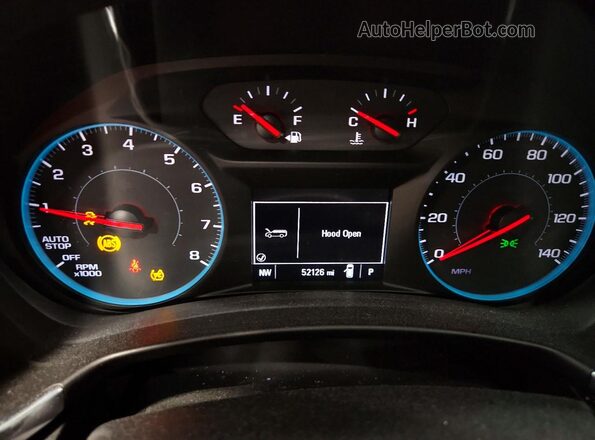 3GNAXSEV3JS623646 2018 CHEVROLET EQUINOX Темно-бордовый Вид щитка приборов