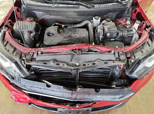 3GNAXSEV3JS623646 2018 CHEVROLET EQUINOX Темно-бордовый Вид задней части салона