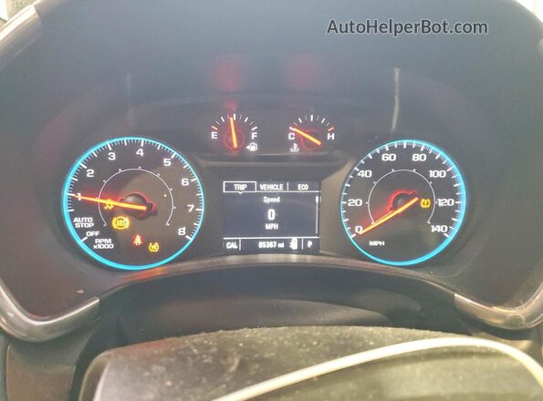 3GNAXSEV3LS509097 2020 CHEVROLET EQUINOX Blue ხელსაწყოთა პანელის ხედი
