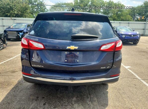 3GNAXSEV5JS512841 2018 CHEVROLET EQUINOX Blue Widok z tyłu