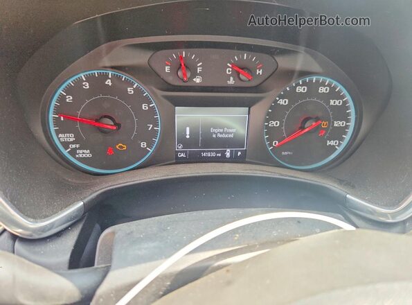 3GNAXSEV5JS512841 2018 CHEVROLET EQUINOX Blue Widok zestawu wskaźników