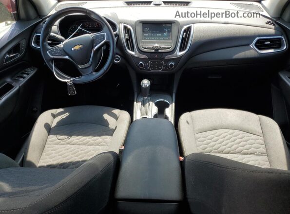 3GNAXSEV6JL319611 2018 CHEVROLET EQUINOX Red Widok deski rozdzielczej