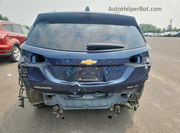 3GNAXSEV7JL110880 2018 CHEVROLET EQUINOX Blue Widok z tyłu