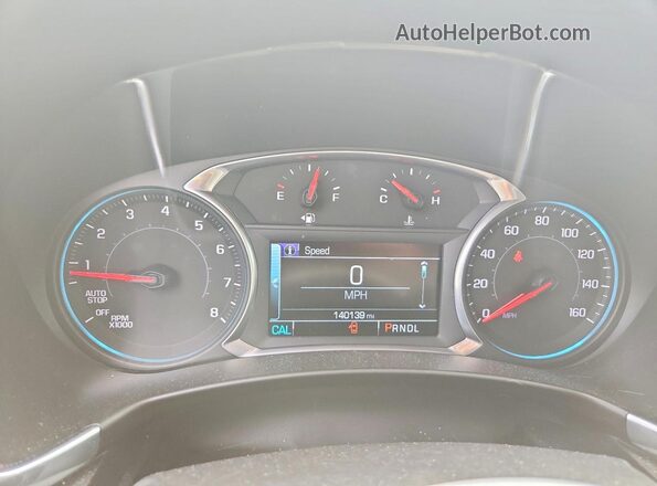 3GNAXSEV7JL110880 2018 CHEVROLET EQUINOX Blue Widok zestawu wskaźników