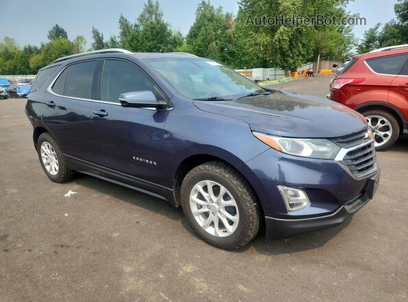 3GNAXSEV7JL110880 2018 CHEVROLET EQUINOX Blue Przód prawy
