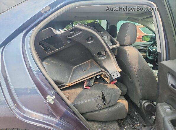 3GNAXSEV7JL110880 2018 CHEVROLET EQUINOX Blue Widok tylnych siedzeń