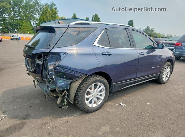 3GNAXSEV7JL110880 2018 CHEVROLET EQUINOX Blue Tył prawy