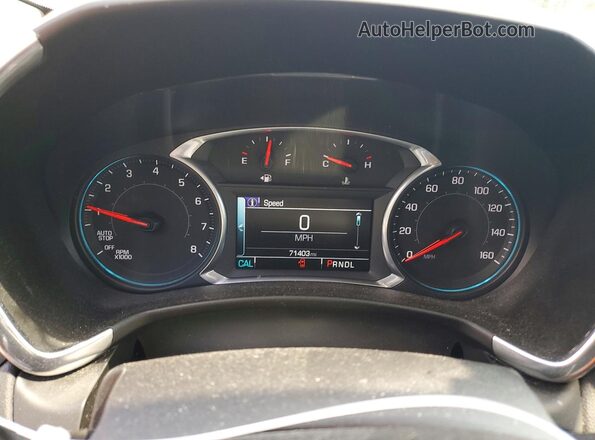 3GNAXSEV8JL117255 2018 CHEVROLET EQUINOX Красный Вид щитка приборов