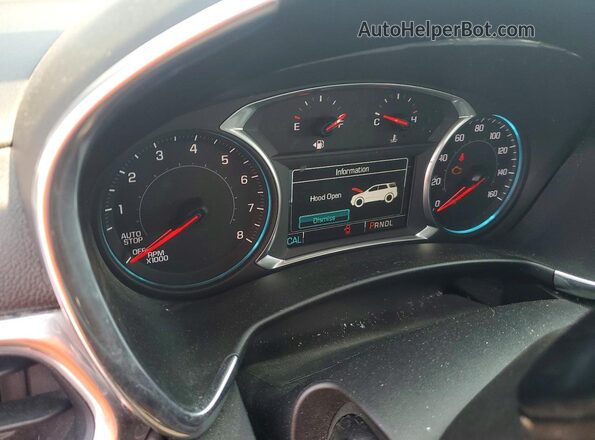 3GNAXTEX2JS553015 2018 CHEVROLET EQUINOX Charcoal Вид щитка приладів