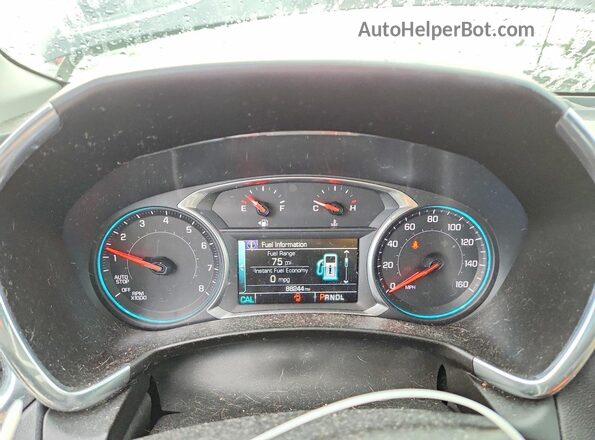 3GNAXTEX5JS539934 2018 CHEVROLET EQUINOX Blue Instrument cluster view