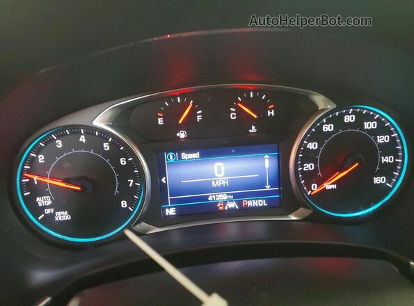 3GNAXUEV1ML341886 2021 CHEVROLET EQUINOX Blue Вид щитка приладів