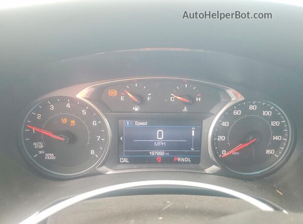 3GNAXUEV2MS133800 2021 CHEVROLET EQUINOX Белый Вид щитка приборов