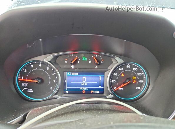3GNAXUEV2NL295213 2022 CHEVROLET EQUINOX Blue Вид щитка приладів