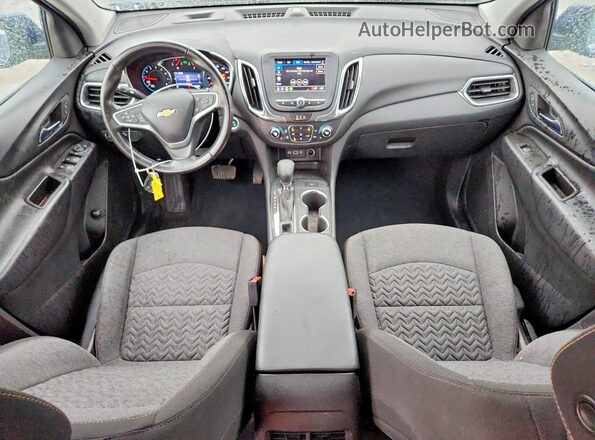 3GNAXUEV2NL295213 2022 CHEVROLET EQUINOX Blue Вид панелі приладів