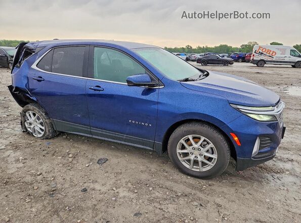 3GNAXUEV2NL295213 2022 CHEVROLET EQUINOX Blue Передня права чверть