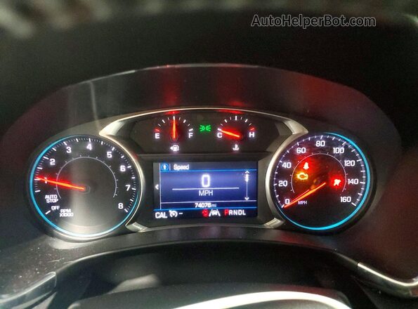 3GNAXUEV3ML338701 2021 CHEVROLET EQUINOX Blue Vista del cuadro de instrumentos