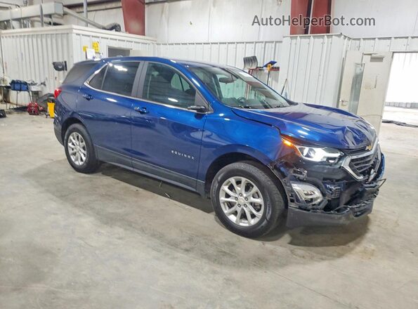 3GNAXUEV3ML338701 2021 CHEVROLET EQUINOX Blue Delantero derecho