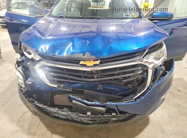 3GNAXUEV3ML338701 2021 CHEVROLET EQUINOX Blue Vista del compartimento del motor