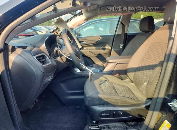 3GNAXUEV4ML379807 2021 CHEVROLET EQUINOX Black Widok wnętrza z przodu