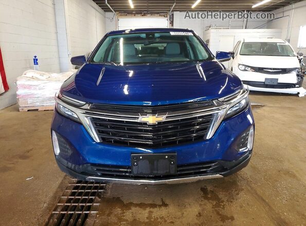 3GNAXUEV4NL187627 2022 CHEVROLET EQUINOX Blue Widok z przodu