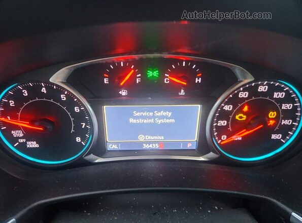 3GNAXUEV5KS667337 2019 CHEVROLET EQUINOX White Vista del cuadro de instrumentos