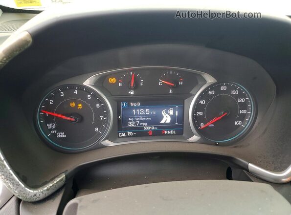 3GNAXUEV6MS159462 2021 CHEVROLET EQUINOX Серебряный Вид щитка приборов