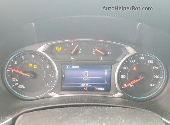 3GNAXUEV7MS168848 2021 CHEVROLET EQUINOX Белый Вид щитка приборов