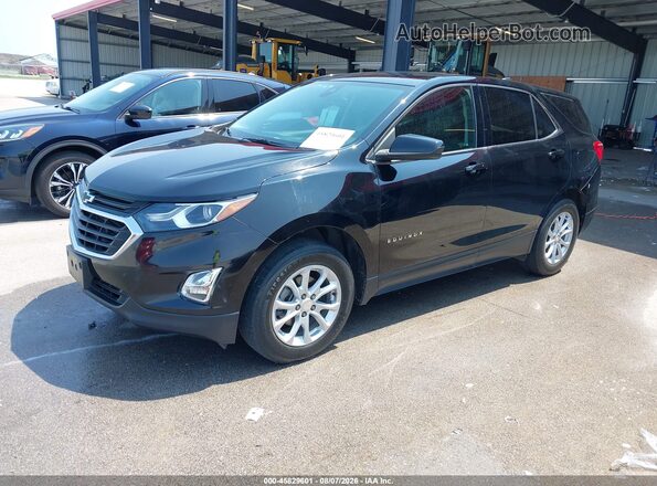 3GNAXUEVXLL282531 2020 CHEVROLET EQUINOX Black წინა მარცხენა ხედი სამი მეოთხედიდან