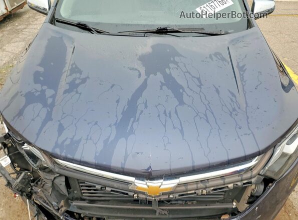 3GNAXVEV4JS575558 2018 CHEVROLET EQUINOX Blue Vista del compartimento del motor