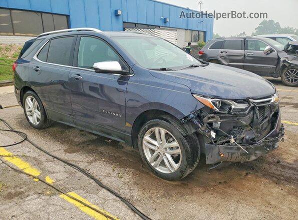 3GNAXVEV4JS575558 2018 CHEVROLET EQUINOX Blue Delantero derecho