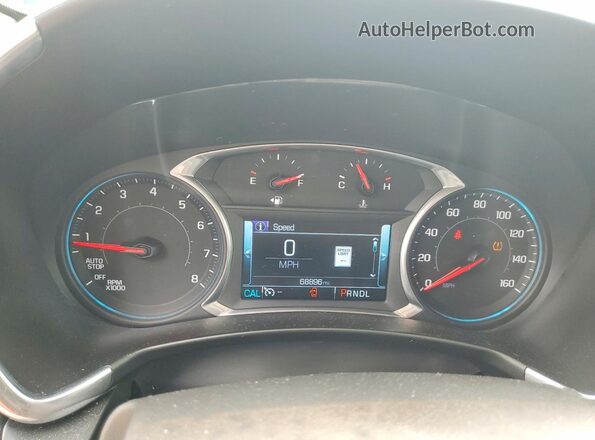 3GNAXVEV4JS575558 2018 CHEVROLET EQUINOX Blue Vista del cuadro de instrumentos
