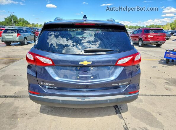 3GNAXVEVXJL154714 2018 CHEVROLET EQUINOX Blue Widok z tyłu