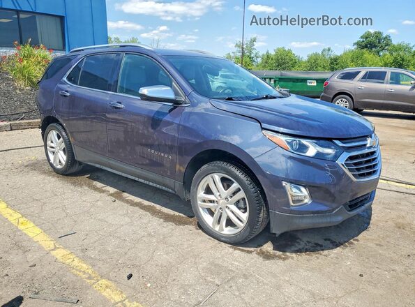 3GNAXWEX9JS518747 2018 CHEVROLET EQUINOX Blue Delantero derecho