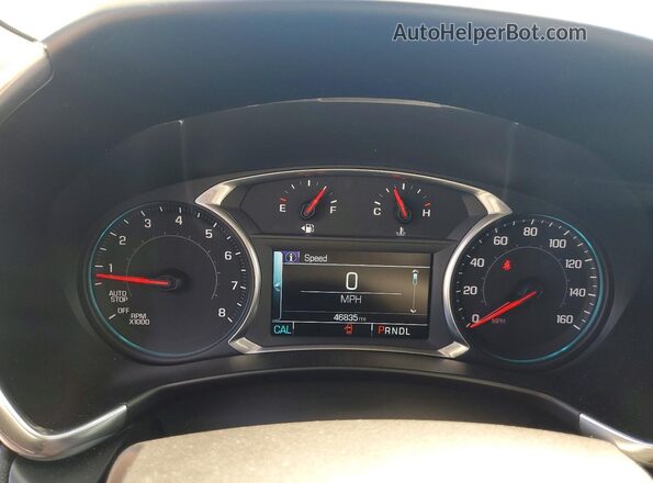 3GNAXWEX9JS518747 2018 CHEVROLET EQUINOX Blue Vista del cuadro de instrumentos