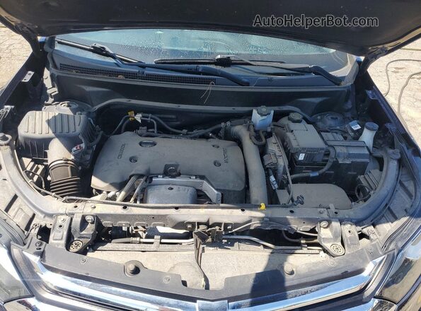 3GNAXWEX9JS518747 2018 CHEVROLET EQUINOX Blue Vista del compartimento del motor