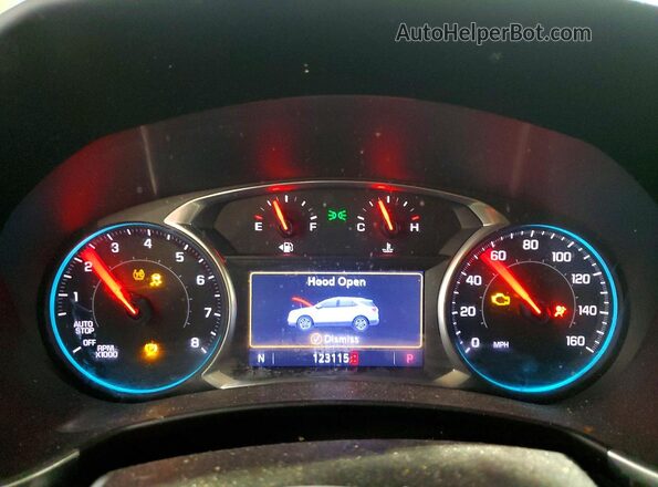 3GNAXXEV0LS508308 2020 CHEVROLET EQUINOX Белый Вид щитка приборов