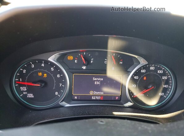3GNAXXEV2MS172162 2021 CHEVROLET EQUINOX White Widok zestawu wskaźników