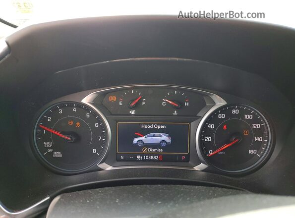 3GNAXYEX0KL111830 2019 CHEVROLET EQUINOX Blue Widok zestawu wskaźników