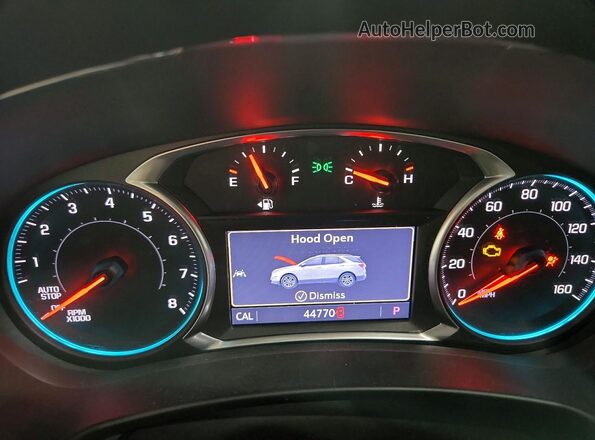 3GNAXYEX8LS610513 2020 CHEVROLET EQUINOX Silver Instrument cluster view