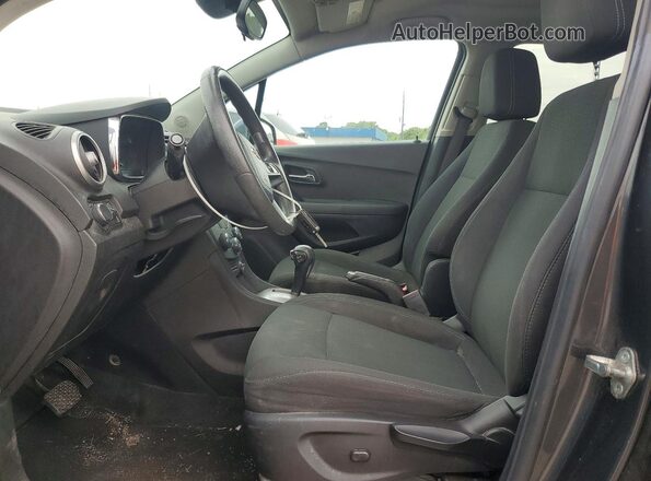3GNCJKSB0GL259497 2016 CHEVROLET TRAX Черный Вид салона спереди