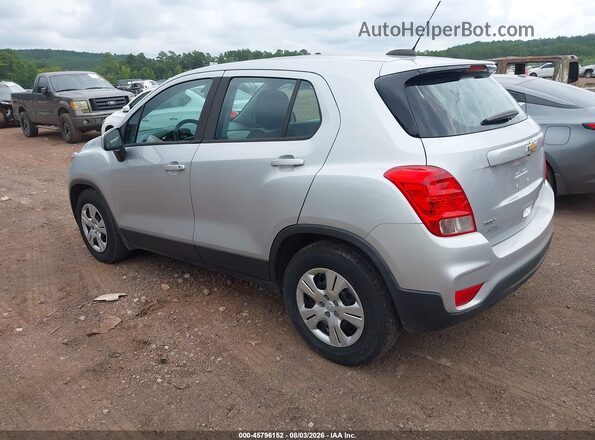 3GNCJKSB2KL107777 2019 CHEVROLET TRAX Silver უკანა მარცხენა