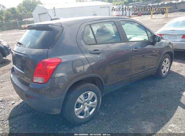 3GNCJKSB3GL253502 2016 CHEVROLET TRAX Gray Задня права чверть