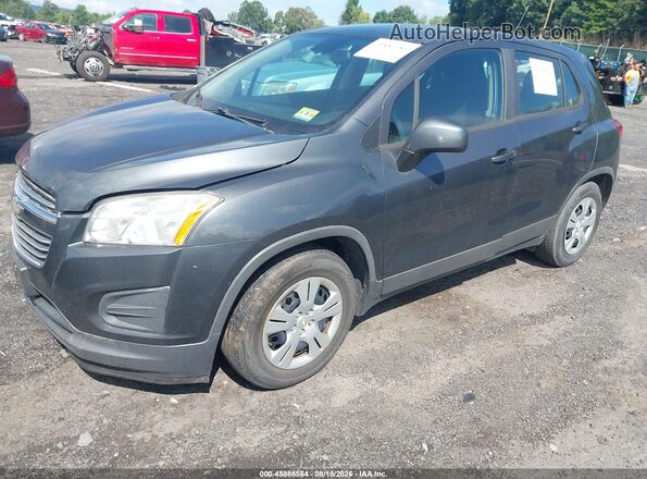 3GNCJKSB3GL253502 2016 CHEVROLET TRAX Gray Передня ліва чверть