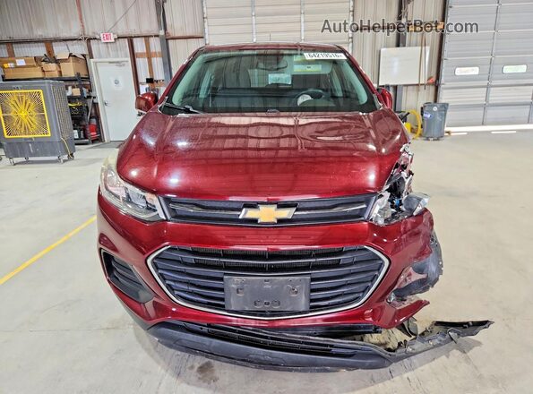 3GNCJKSB3HL273296 2017 CHEVROLET TRAX Maroon Front view