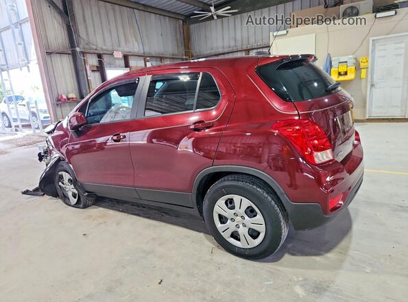 3GNCJKSB3HL273296 2017 CHEVROLET TRAX Maroon Rear left
