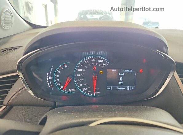 3GNCJKSB5LL322765 2020 CHEVROLET TRAX Черный Вид щитка приборов