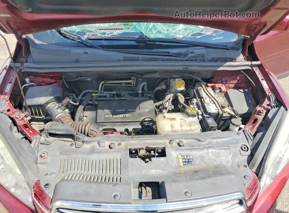 3GNCJKSB6GL255681 2016 CHEVROLET TRAX Maroon Engine compartment view