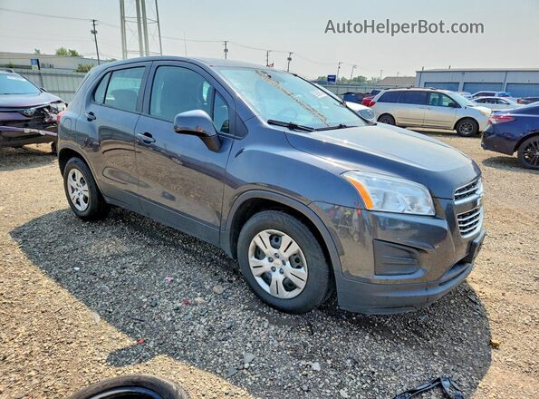 3GNCJKSB9GL249390 2016 CHEVROLET TRAX Серый Передняя правая четверть